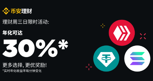 币安周三理财日：ETH质押新限时活动不容错过